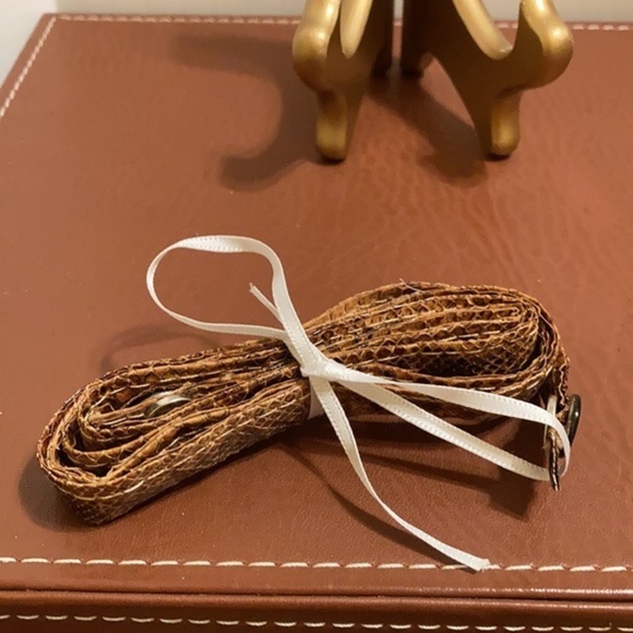 Snakeskin convertible clutch and matching wallet